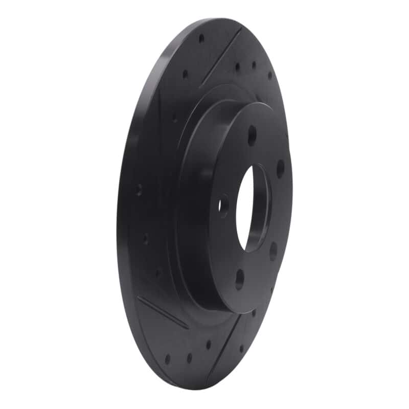 R1 Concepts — R1 98-05 Buick Park Avenue Rear Left Drilled & Slotted Black Brake Rotor
R1 Brake Rotor Drill - view 2