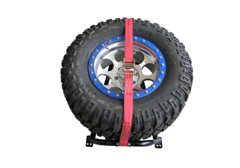 N-Fab — N-Fab Bed Mounted Rapid Tire Strap Universal - Gloss Black - Red Strap
GB BMRpdTir wRedStrp - view 3