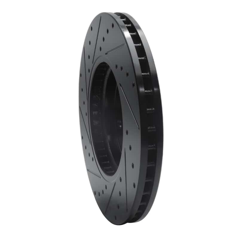 R1 Concepts — R1 2008-2014 Cadillac CTS Front Right Drilled & Slotted Black Brake Rotor
R1 Brake Rotor Drill - view 4