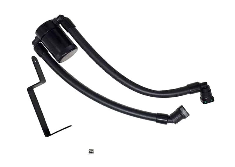 J&L — J&L 13-19 Ford Explorer Sport EcoBoost V6 Passenger Side Oil Separator 3.0 - Black Anodized
Oil Separator - view 1