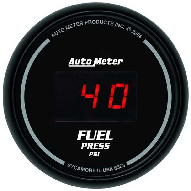AutoMeter — Autometer Z Series 52mm Black Digital 5-100 PSI Fuel Pressure Gauge
2-1/16" FUEL PRESS, - view 2