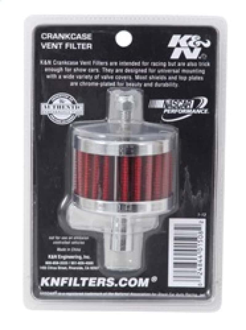 K&N Engineering — K&N Steel Base Crankcase Vent Filter 0.5in Vent OD x 2in OD x 1.5in Height
Vent Air Filter/Brea
Vent Air Filter - view 10