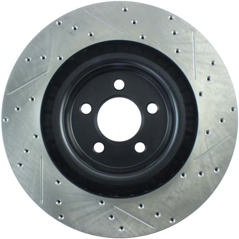 Stoptech — StopTech SportStop 06-09 Chrysler SRT-8 Front Right Drilled & Slotted Rotor
Slot/Drill Rotor - view 2