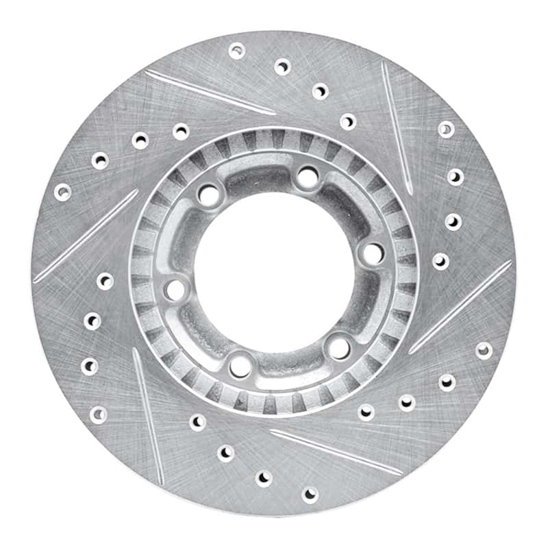 R1 Concepts — R1 81-87 Dodge Ram 50 Front Left Drilled & Slotted Silver Brake Rotor
R1 Brake Rotor Drill - view 5