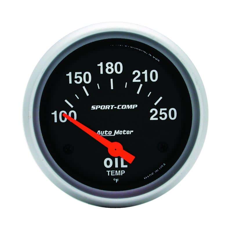 AutoMeter — AutoMeter Gauge Oil Temp 2-5/8in. 100-250 Deg. F Electric Sport-Comp
2-5/8" OIL TEMP, 100 - view 2