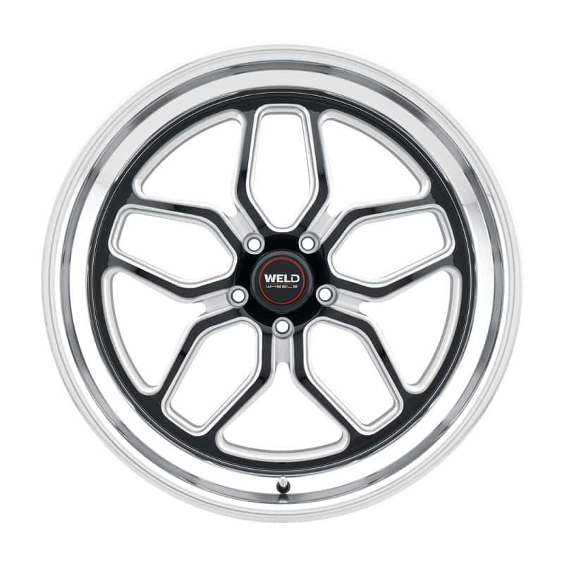 Weld — Weld S107 22X8.5 Laguna 5X120.7 ET06 BS5.00 Gloss Black MIL Dia 78.1 - view 1