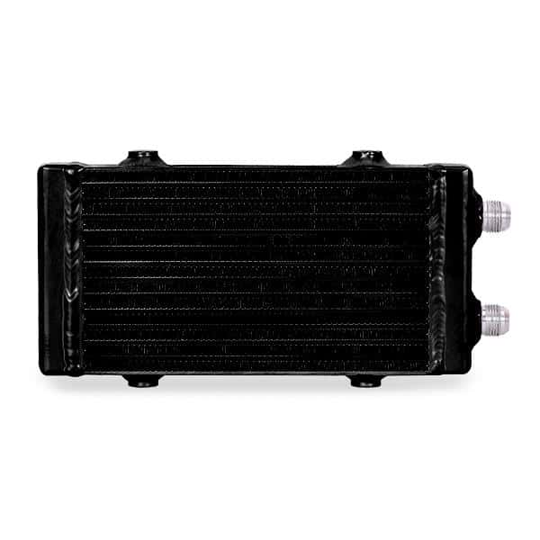 Mishimoto — Mishimoto Universal Small Bar and Plate Dual Pass Black Oil Cooler - view 4