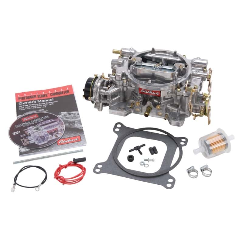 Edelbrock — Edelbrock Carburetor Performer Series 4-Barrel 600 CFM Electric Choke Satin Finish - view 1