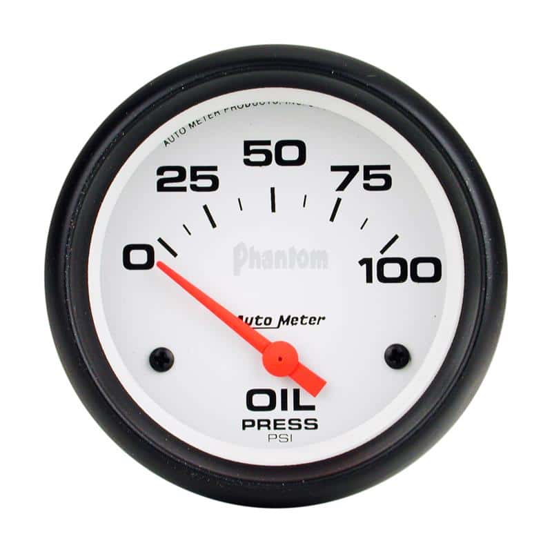 AutoMeter — Autometer Phantom 66.7mm 0-100 PSI SSE Oil Pressure Gauge
2-5/8" OIL PRESS, 0- - view 2