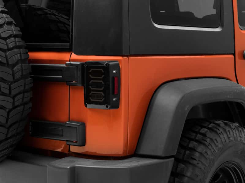 Raxiom — Raxiom 07-18 Jeep Wrangler JK LED Tail Lights- Black Housing (Smoked Lens)
Lights - view 8