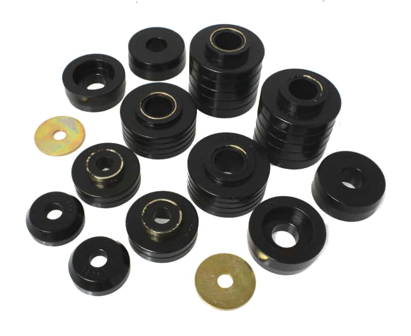 Energy Suspension — Energy Suspension 80-98 Ford F250/F350 / 80-92 Ford F100/F150 / 85-98 Ford F450 Black Body Mount Set
BodyMntBshKt - view 4