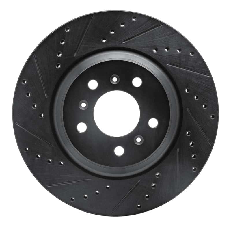R1 Concepts — R1 06-16 Buick Allure Front Left Drilled & Slotted Black Brake Rotor
R1 Brake Rotor Drill - view 1