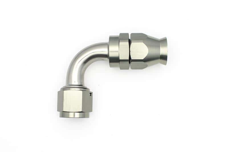 DeatschWerks — DeatschWerks 10AN Female Swivel 90-Degree Hose End PTFE (Incl. 1 Olive Insert)
Lines & Fittings - view 1