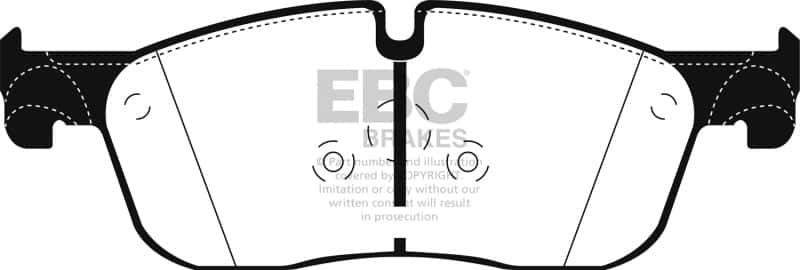 EBC — EBC 2016+ Land Rover Range Rover Evoque 2.0L Turbo Ultimax2 Front Brake Pads
Disc Brake Pad - view 1