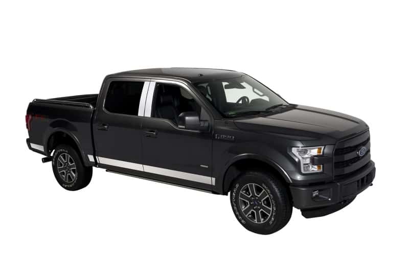 Putco — Putco 15-20 Ford F-150 Super Cab 6.5ft Short Box (4.25in Tall - 12pcs) SS Rocker Panels
Rocker Panel Molding - view 3