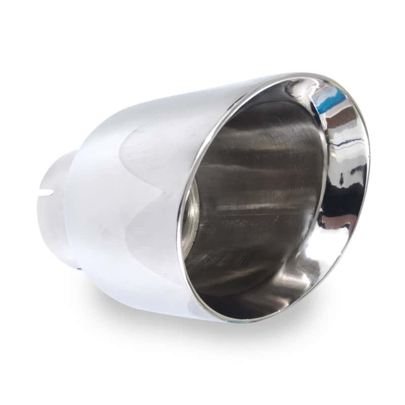 Stainless Works — Stainless Works Conical Double Wall Slash Cut Exhaust Tip - 5in Body 3in Inlet 6-1/4in length - view 1