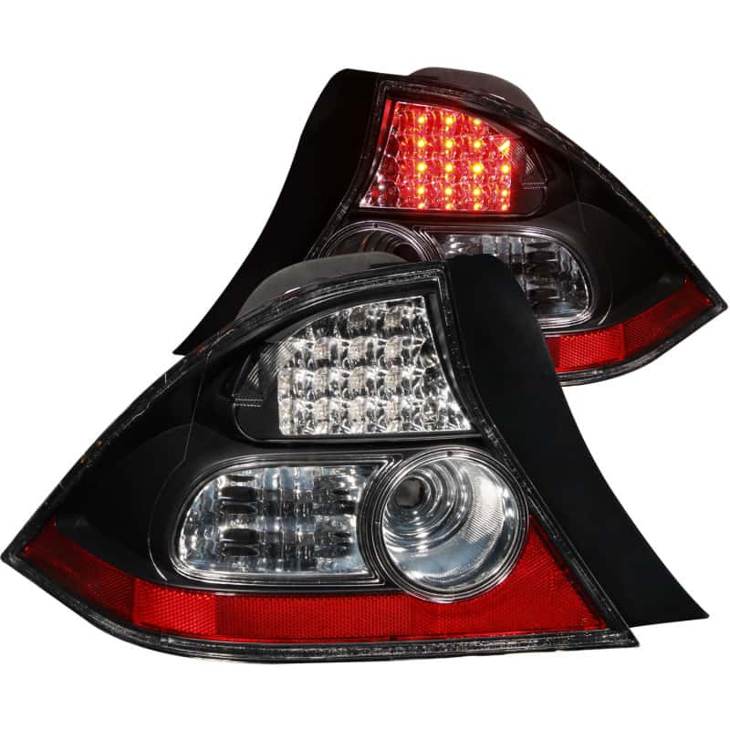 ANZO — ANZO 2004-2005 Honda Civic LED Taillights Black - view 2