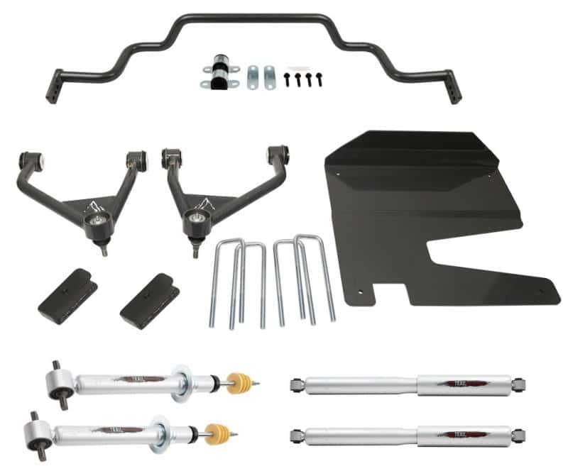 Belltech — Belltech 19-20 Silverado / Sierra 4wd 4in Lift Kit with Front Sway Bar
LIFT KIT - view 3