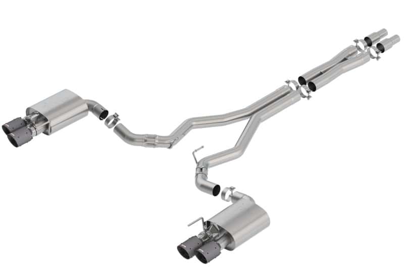 Borla — Borla 2018 Ford Mustang GT 5.0L AT/MT 3in Atak Catback Exhaust w/ Valves (Carbon Fiber Black Tip)
Cat-Back System - view 1