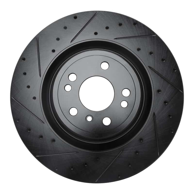 R1 Concepts — R1 13-19 Mercedes-Benz GLE400 Front Left Drilled & Slotted Black Brake Rotor
R1 Brake Rotor Drill - view 1