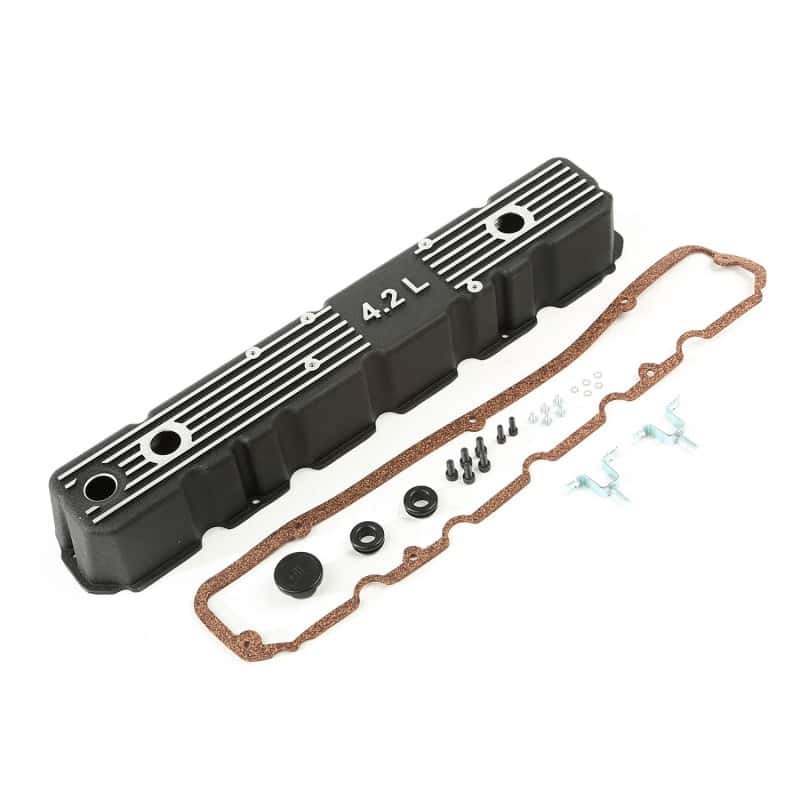 OMIX — Omix Black Aluminum Valve Cover Kit 4.2L 81-86 CJ - view 1