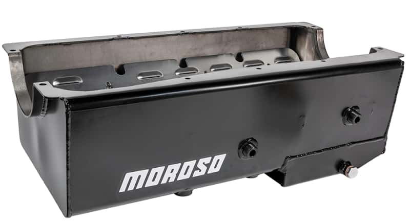 Moroso — Moroso Ford 429-460 (w/Box Sump) Drag Race Wet Sump 9qt 7-7/8in Steel Oil Pan - view 4