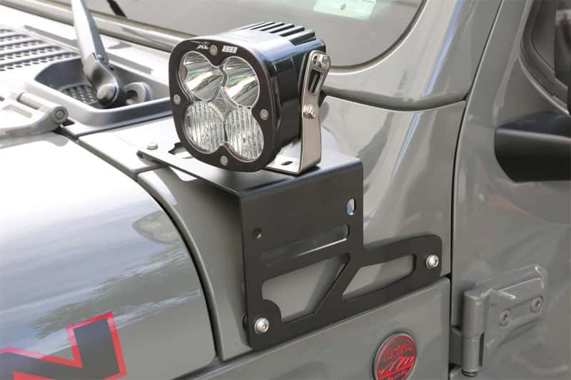 Fabtech — Fabtech 18-21 Jeep JL/JT Light Bracket Kit (Non-Adjustable)
OrdRacingLampMnt - view 3