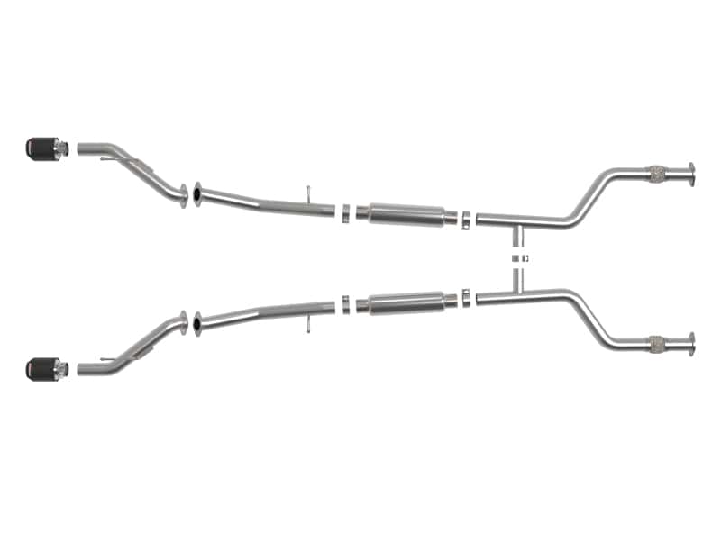 aFe — aFe POWER Takeda 2023 Nissan Z 2 1/2in 304 SS Cat-Back Exhaust System w/ Carbon Fiber Tips
Cat-Back Exhaust - view 2