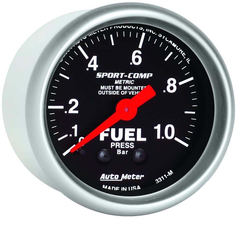 AutoMeter — AutoMeter Gauge Fuel Pressure 2-1/16in. 1.0Kg/Cm2 Mechanical Sport-Comp
2" FUEL PRESS, 0-1.0 - view 5