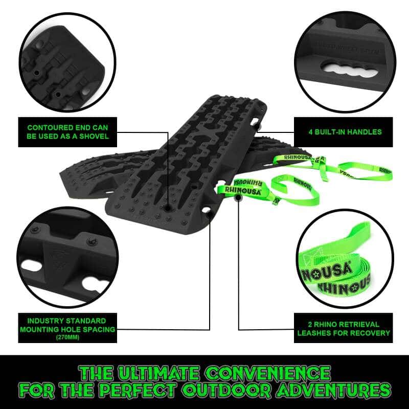Rhino USA — Rhino USA Recovery Traction Boards - Black (Pair)
Vehicle Mat - view 4