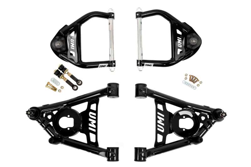 UMI Performance — UMI Performance 64-72 GM A-Body Tubular Upper & Lower Front A-Arm Kit - Black
Front Control Arms - view 1