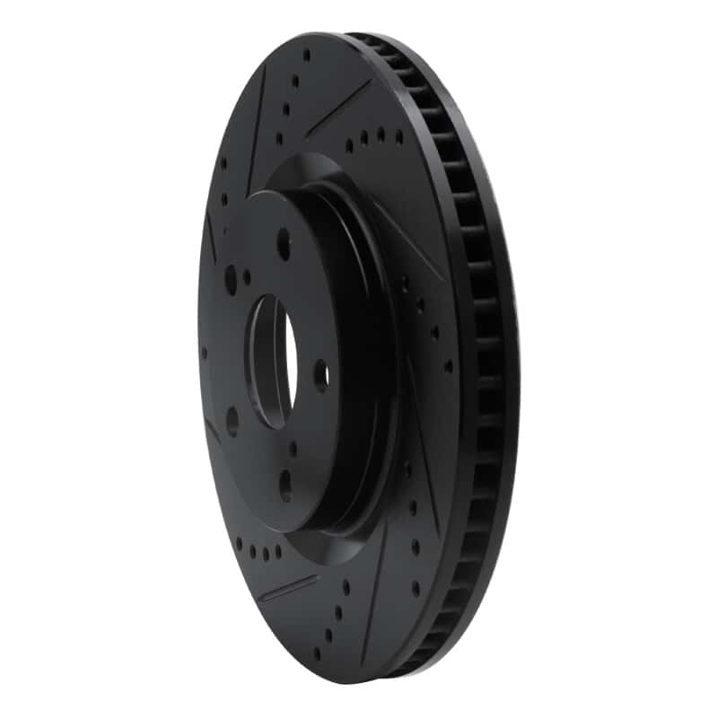R1 Concepts — R1 2021-2025 Hyundai Ioniq 6 Front Left Drilled & Slotted Black Brake Rotor
R1 Brake Rotor Drill - view 2