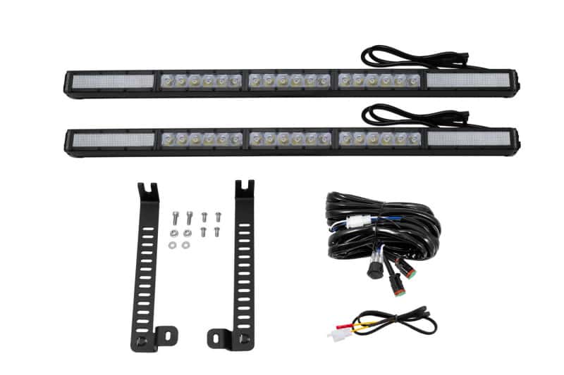 Diode Dynamics — Diode Dynamics 14-19 Toyota 4Runner SS30 Dual Stealth Lightbar Kit - White Driving - view 8