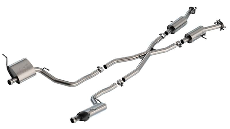 Borla — Borla 14-20 Jeep Grand Cherokee High Altitude/Summit 3.6L V6 2/4WD 2.25in S-Type Cat-back
Cat-Back System - view 1