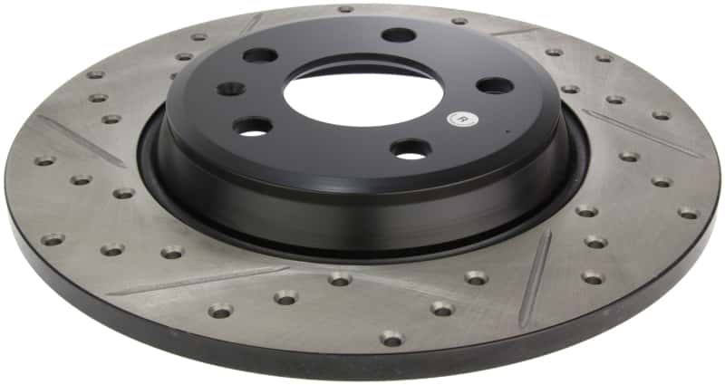 Stoptech — StopTech Power Slot 09-10 Audi A4/A4 Quattro / 08-10 A5 / 10 S4 Rear Right Drilled & Slotted Rotor
Slot/Drill Rotor - view 4