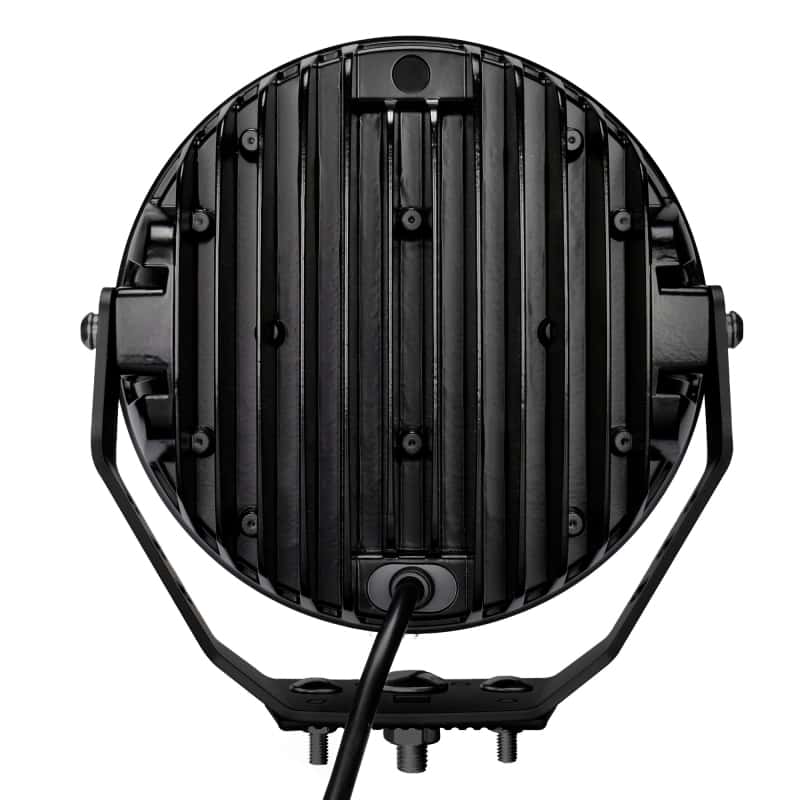 Go Rhino — Go Rhino Xplor Blackout Series Round Single LED Spot Light Kit w/DRL (Surface Mount) 9in. - Blk
BLK-9"LightKit W/DRL - view 4