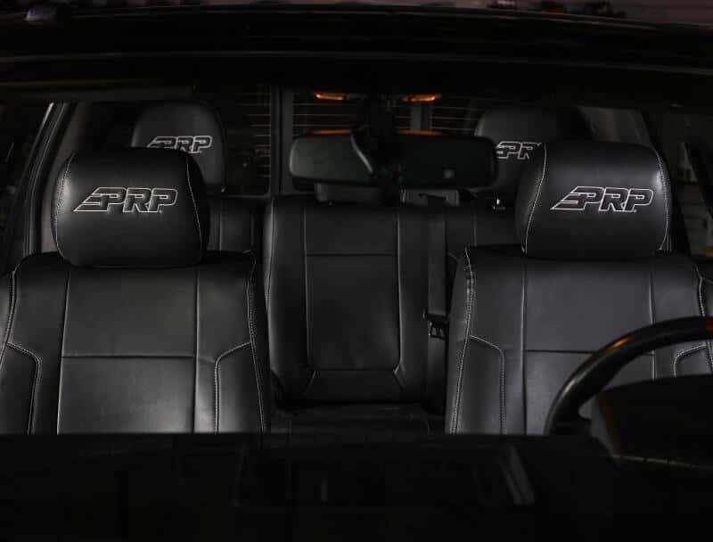 PRP Seats — PRP 12-14 Ford Raptor Front Seat Covers (Pair) - Black w Silver Stitch - view 4