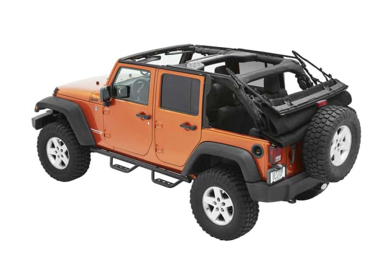 Bestop — Bestop 07-18 Jeep Wrangler JK 4-Door Supertop Ultra (Premium Black Twill)
Supertop Ultra - view 5