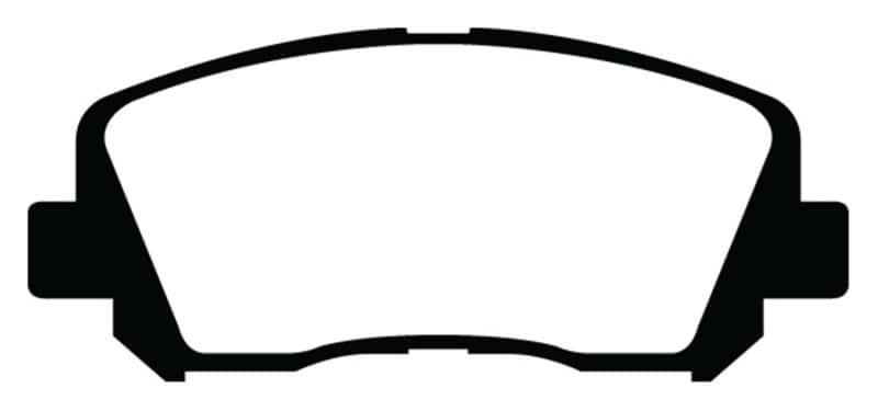 EBC — EBC 15+ Chrysler 200 2.4 Yellowstuff Front Brake Pads
Disc Brake Pad - view 1