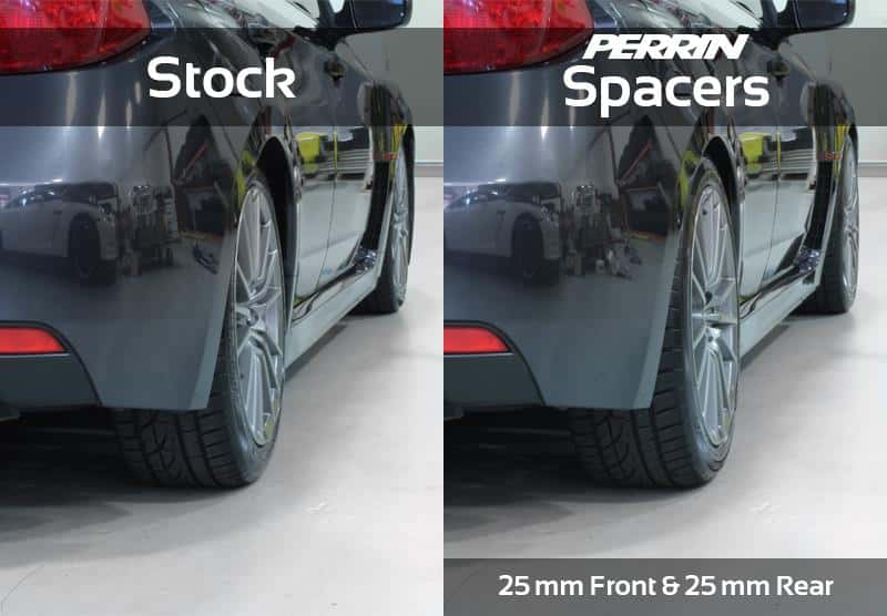 Perrin Performance — PERRIN 02-14 Subaru WRX / 2004 STI / 13-25 BRZ & Toyota GR86 25mm Wheel Spacers 5x100 56mm CB - Pair - view 11