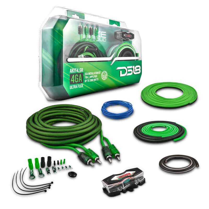 DS18 — DS18 4-GA Amplifier Install Kit Advance- Green - view 6