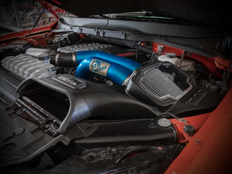 aFe — aFe 21-22 Ford F-150 Raptor V6-3.5L(tt) Momentum XP Cold Air Intake System Blue w/ Pro Dry S Filter
Momentum XP Intake - view 9