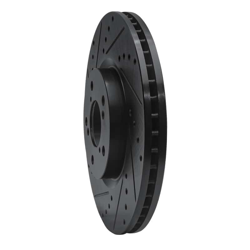 R1 Concepts — R1 07-20 Acura MDX Front Left Drilled & Slotted Black Brake Rotor
R1 Brake Rotor Drill - view 2