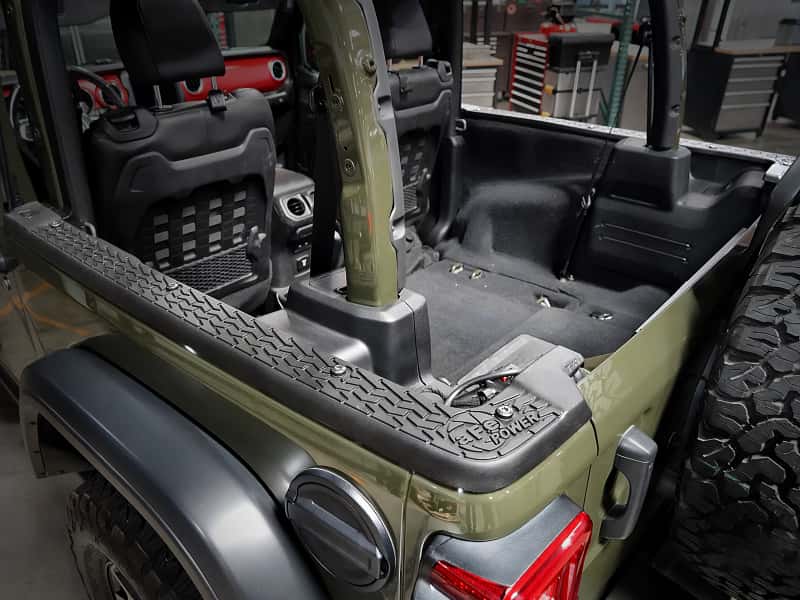 aFe — aFe 18-24 Jeep Wrangler JL (2-Door Models w/ 3-Piece Hard-Top Only) Terra Guard Tub Rail Covers
Tub Rail Covers - view 5
