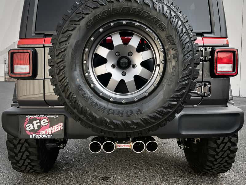 aFe — aFe Rebel Series 2.5in 304 SS Cat-Back Exhaust w/ Polished Tip 18-20 Jeep Wrangler (JL)
Cat-Back Exhaust - view 5