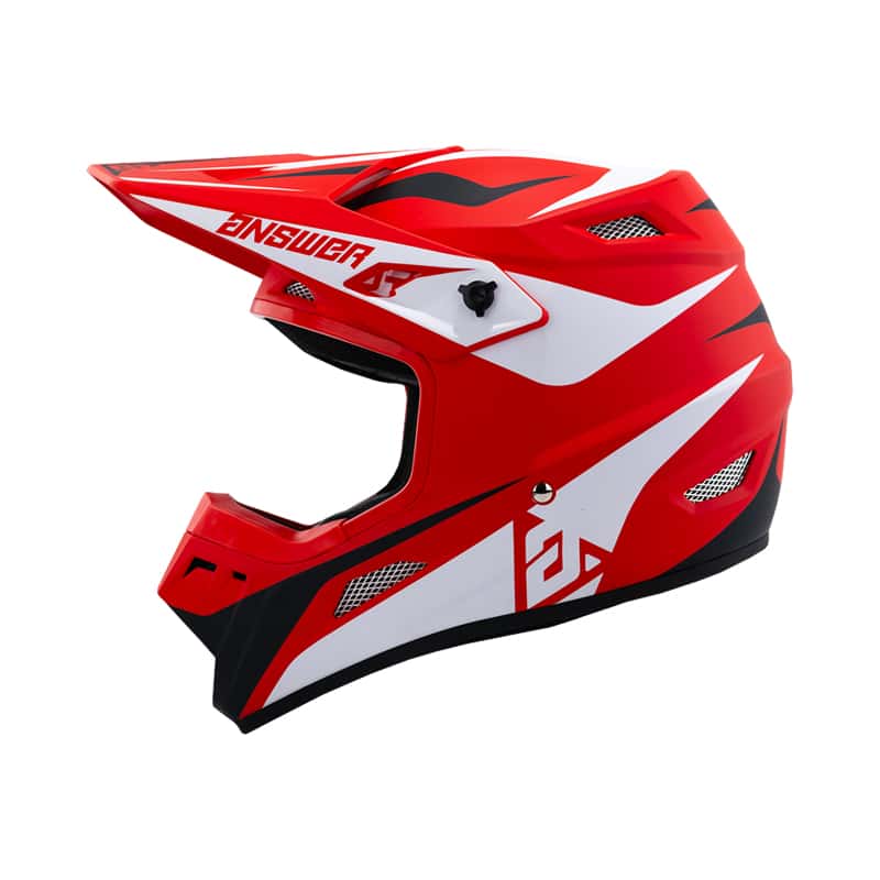 Answer — Answer 26 AR1 Mototown Helmet Glossy Red/White/Black Youth - Small - view 1