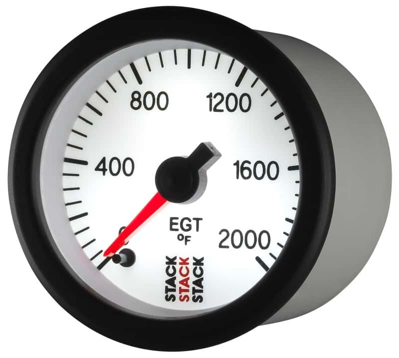AutoMeter — Autometer Stack 52mm 0-2000 Deg F Pro Stepper Motor Exhaust Gas Temp Gauge - White
Ga EGT Stpr W 2000F - view 3