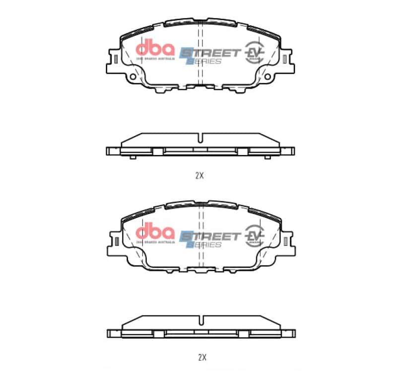 DBA — DBA 19-22 Toyota Corolla Hatchback Front SSEV Street Series Brake Pads
Brake Pad - view 2