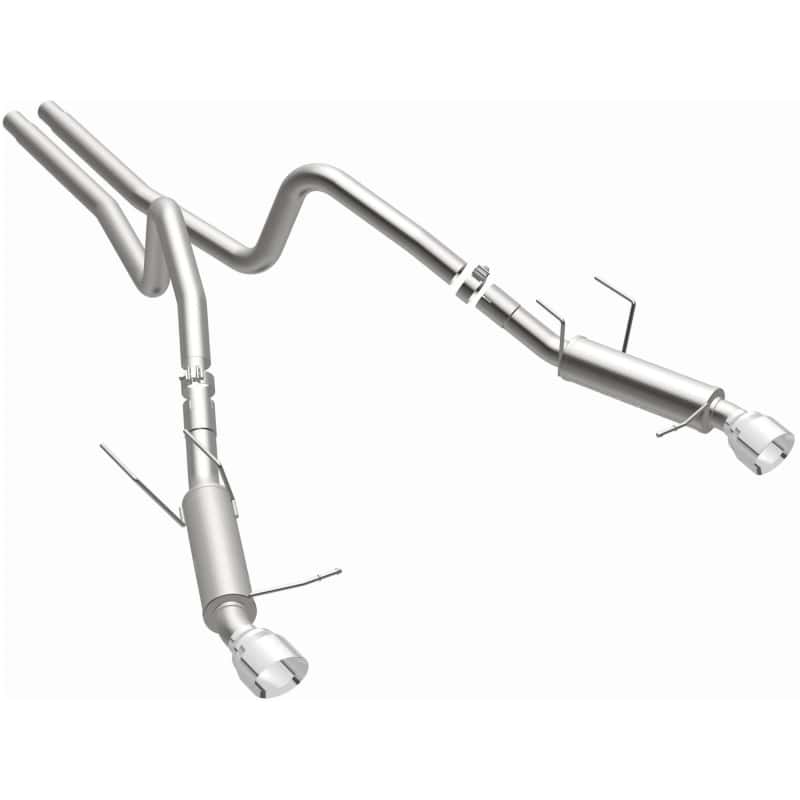 Magnaflow — Magnaflow 2014 Ford Mustang V6 3.7L Comp Series Dual Split Rear Polished Stainless C/B Perf Exhaust
Cat-Back - view 3
