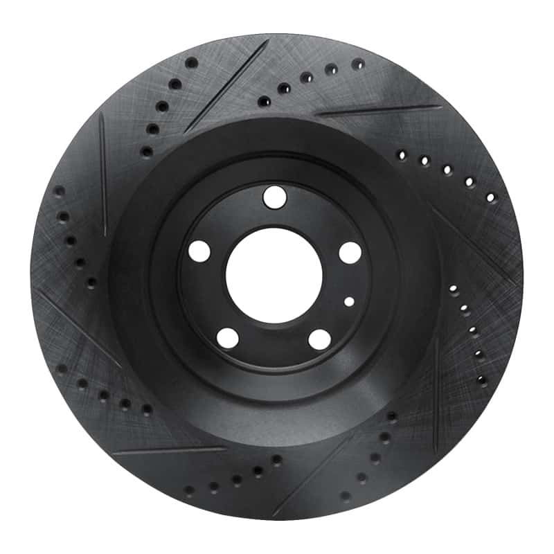 R1 Concepts — R1 05-11 Audi A6 Quattro Rear Right Drilled & Slotted Black Brake Rotor
R1 Brake Rotor Drill - view 5